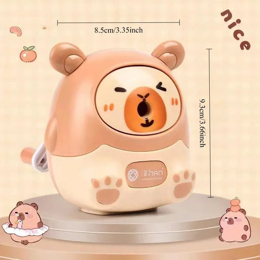 Capybara Bear Pencil Sharpener – Compact Manual Desktop Cutter
